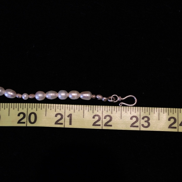 White Cultured Pearls 7mm Shell Accents - Picture 8 of 8